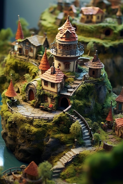 mundo de fantasia em miniatura em poucas palavras