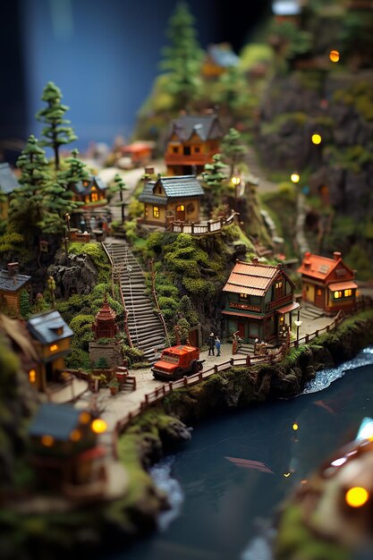 mundo de fantasia em miniatura em poucas palavras