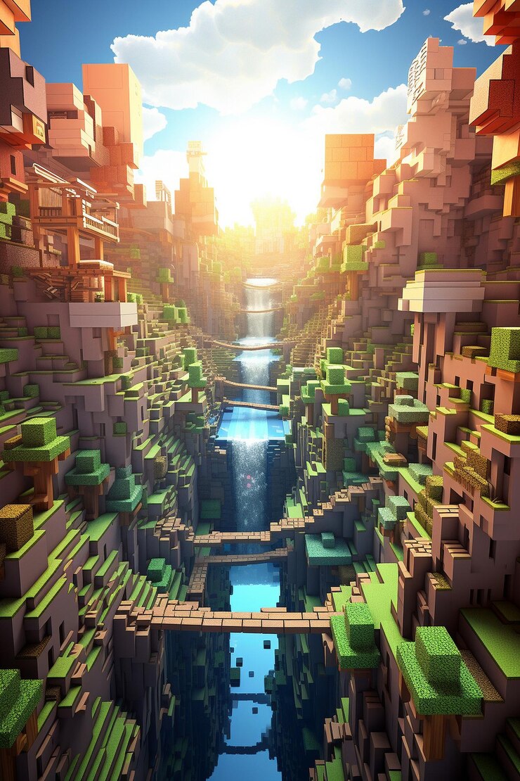 Foto mundo dos pixel