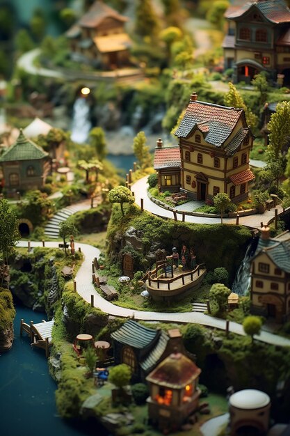 Mundo de fantasía en miniatura en pocas palabras