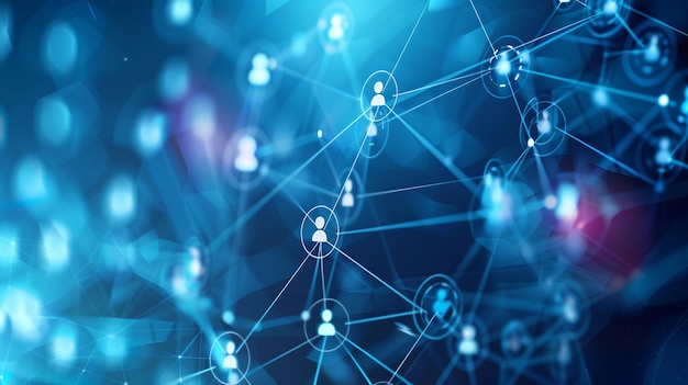mundo futurista de alta tecnología empresarial de negocios de tecnología de fondo