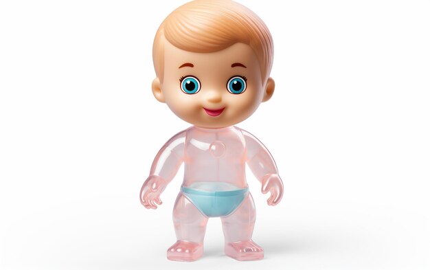 Foto la muñeca ken para bebés en un fondo claro