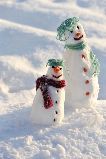 Muñeco de nieve para invierno navidad