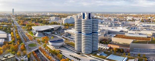 Munich Munchen skyline vista panorámica aérea foto edificio arquitectura viajes