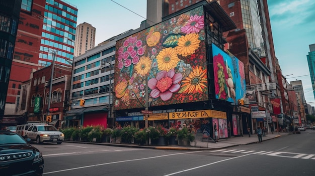 Un mural en un edificio que dice 'arte callejero'