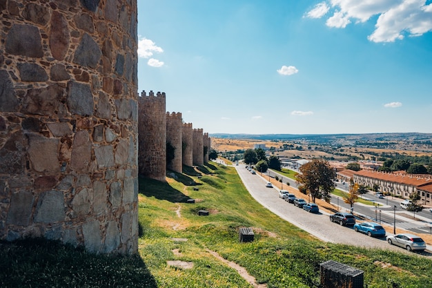 Muralhas medievais da cidade de ávila, espanha