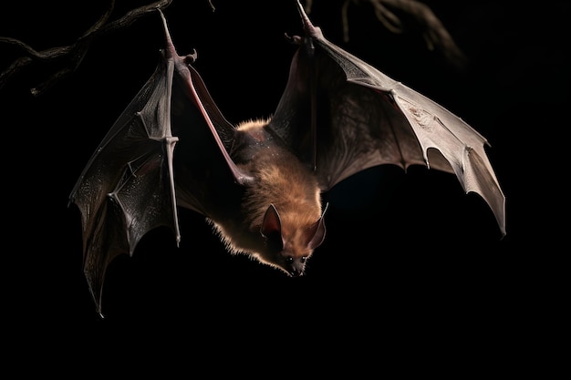 Foto un murciélago volando en el aire