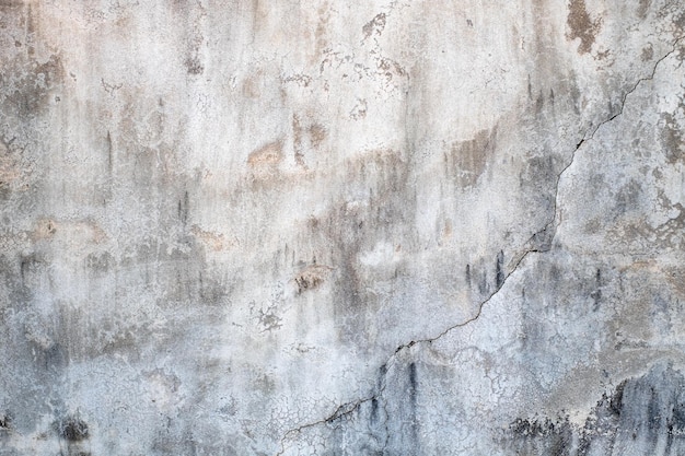 Muro de concreto velho em parede de cimento de cor preto e branco textura de fundo de parede quebrada