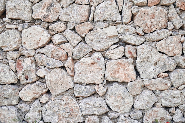 Um muro de pedra com um muro de pedra com textura de pedra.