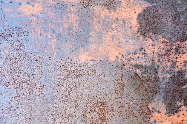 Muro de hierro con óxido. textura grunge. antecedentes para el diseñador. corrosión del metal