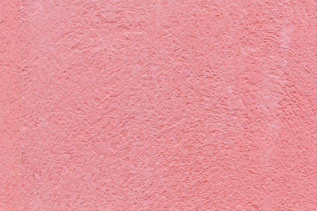 Muro de hormigón de color rosa