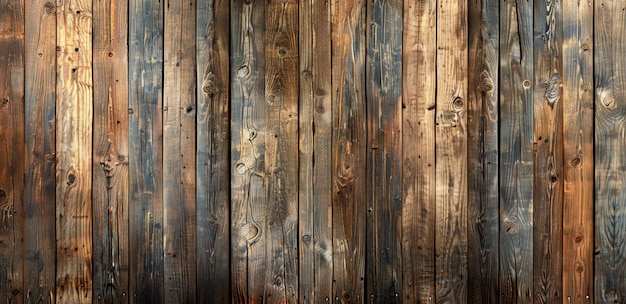 Muro de madera hecho de tablas de madera