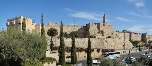 El muro occidental de la Ciudad Vieja de Jerusalén