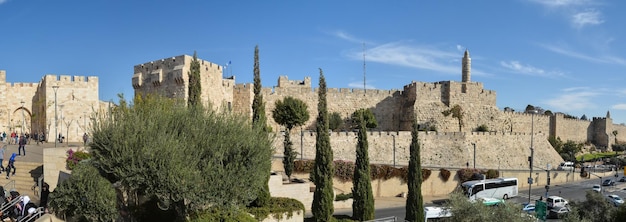 El muro occidental de la Ciudad Vieja de Jerusalén