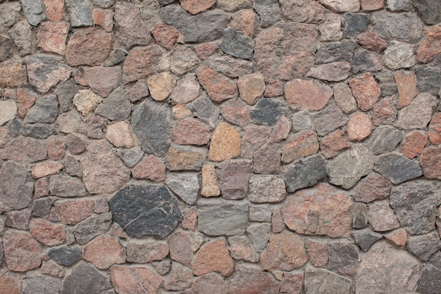 Muro de piedra al aire libre