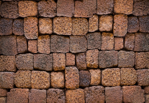 Muro de piedra del castillo