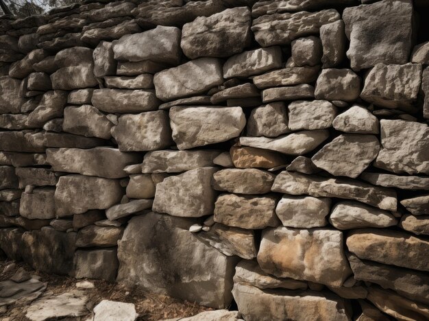 Un muro de piedra con un fondo negro y un letrero blanco que dice "piedra"