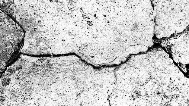 Muro de piedra con una grieta. textura en blanco y negro para el diseño