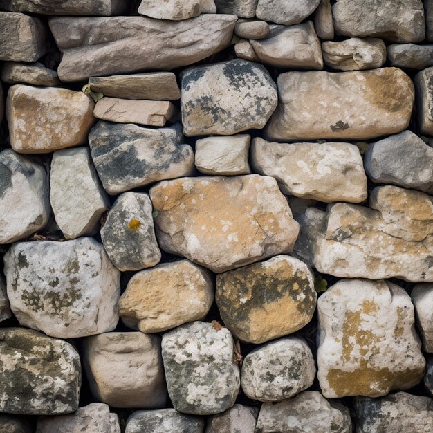 Un muro de rocas con la palabra "li" en él