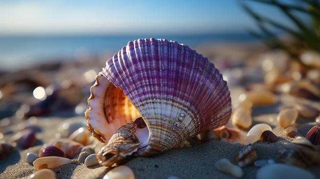 Muschelhintergrund HD 8K Wallpaper Stock Photographic Image