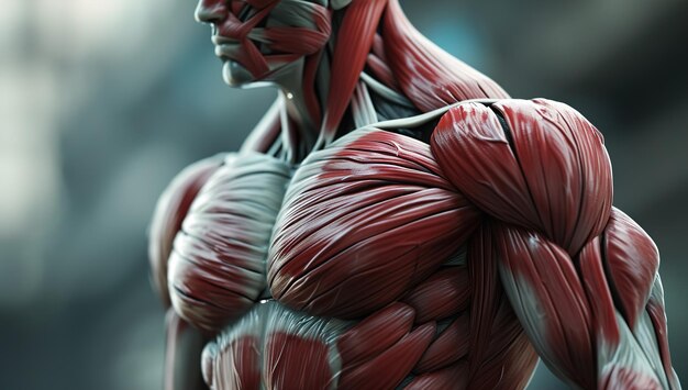 Foto músculos humanos ilustração de anatomia humana