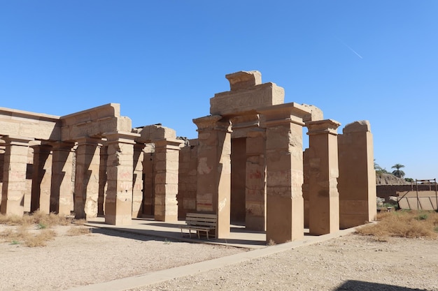 Museo al aire libre en el templo de Karnak en Luxor, Egipto