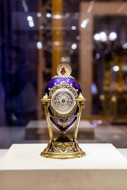 Museo Faberge exhibe objetos de arte en Rusia Huevo de Petushok