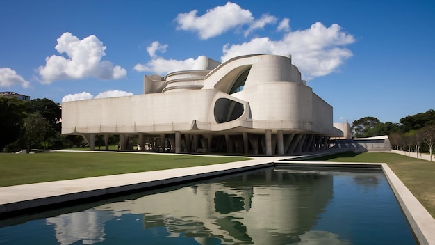 Foto museo oscar niemeyer o mon en curitiba estado de paraná brasil