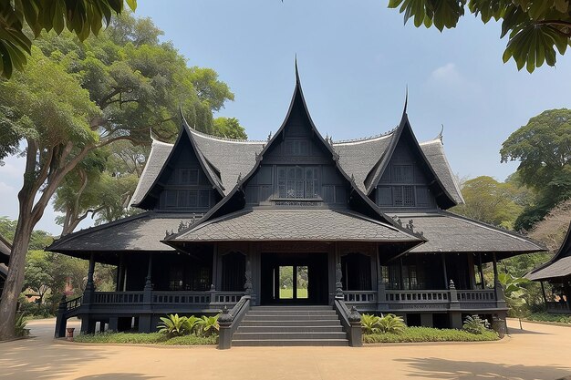 Museo de la presa de Baan casa negra uno de los lugares famosos y punto de referencia en Chiang Rai