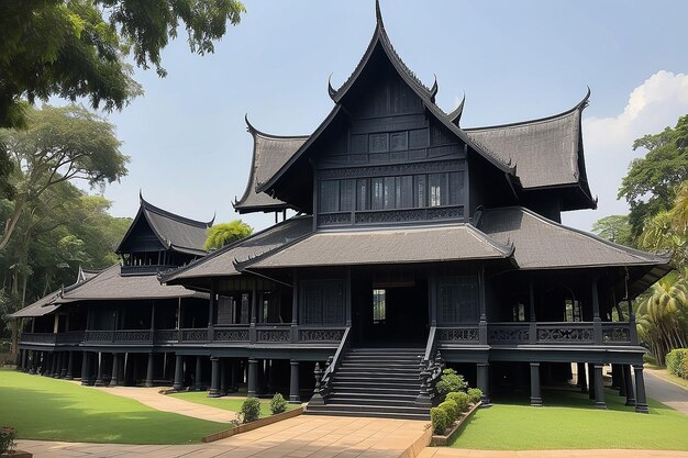 Museo de la presa de Baan casa negra uno de los lugares famosos y punto de referencia en Chiang Rai