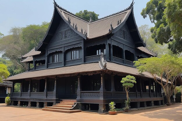 Museo de la presa de Baan casa negra uno de los lugares famosos y punto de referencia en Chiang Rai