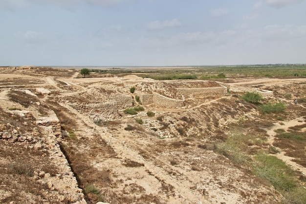 Museu Arqueológico Banbhore perto de Karachi Paquistão