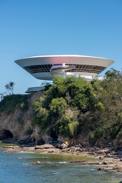 Foto museu de arte contemporânea niterói rio de janeiro brasil em 1 de setembro de 2022