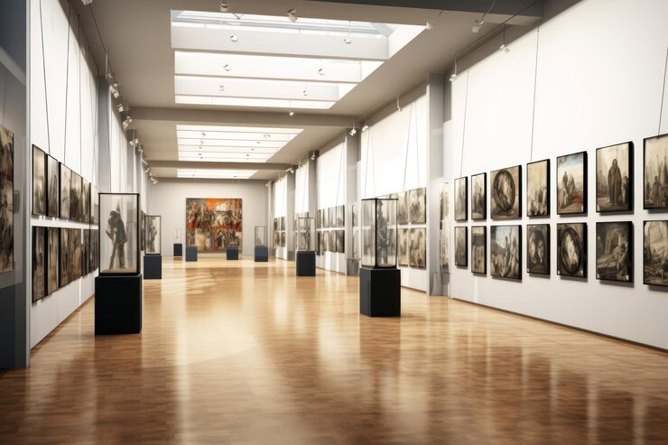 Foto museu exposição arquitetura edifício pintura