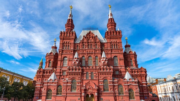 Museu Histórico Nacional na Praça Vermelha de Moscou, Rússia.