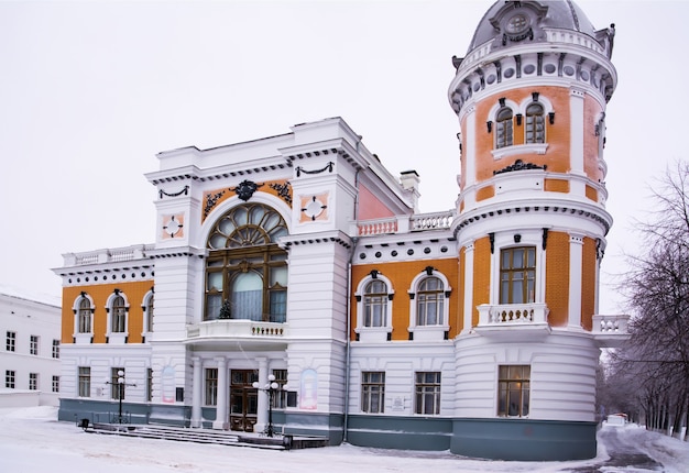 Museu regional de tradições locais de Ulyanovsk. Inverno.