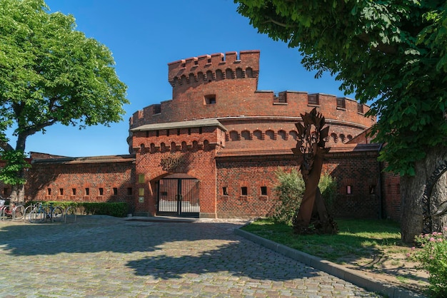 Museu Regional do Âmbar de Kaliningrado localizado na torre da fortaleza de Don Kaliningrado Rússia