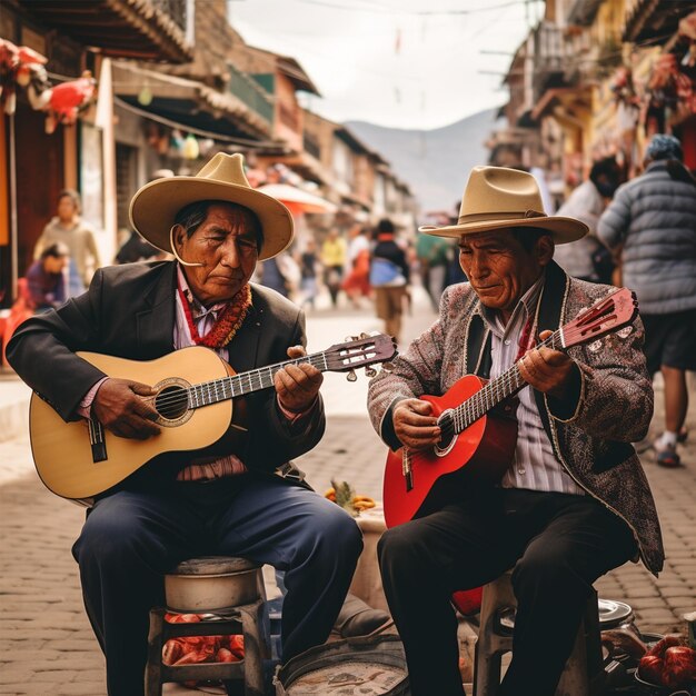 Foto música tradicional peruana en el cusco