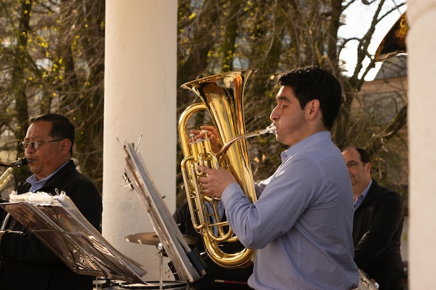 Un músico en el odeón