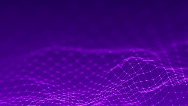 Musik abstrakter Hintergrund Netzwerkverbindung 3D-Rendering