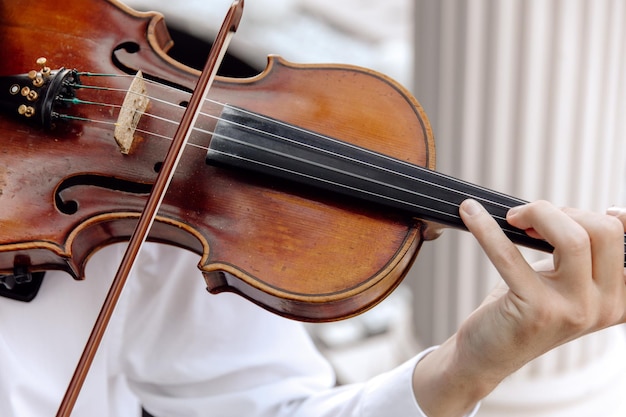 Musiker spielt Geige