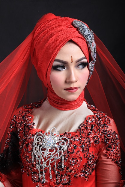 Muslim Make-up und Mode Hochzeit