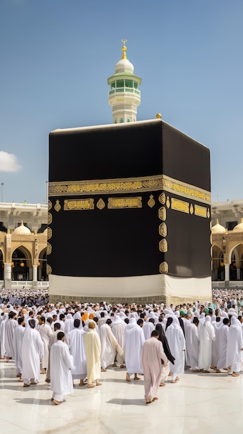 Muslime, die den Hadsch in Makkah Generative Ai verrichten