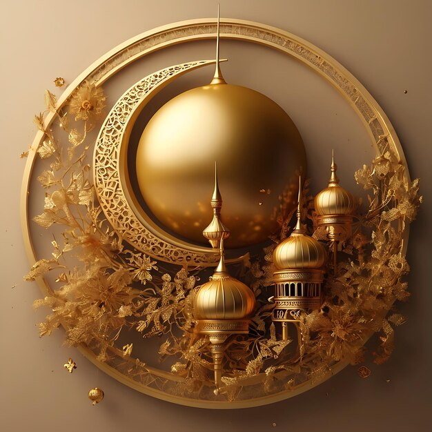 Muslimische Feier des islamischen Neujahrs Muharram Illustration