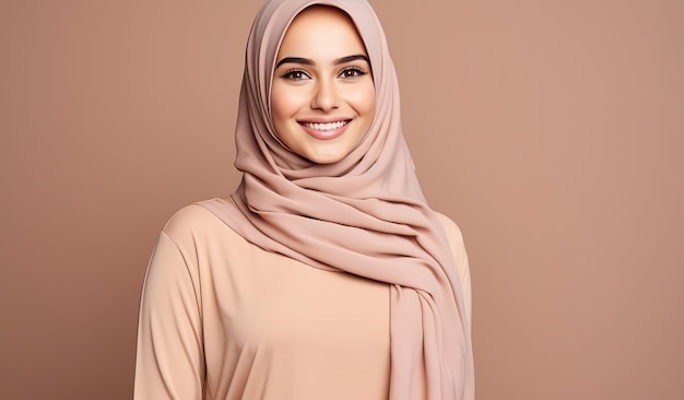 Muslimische Frauen lächeln im Hijab