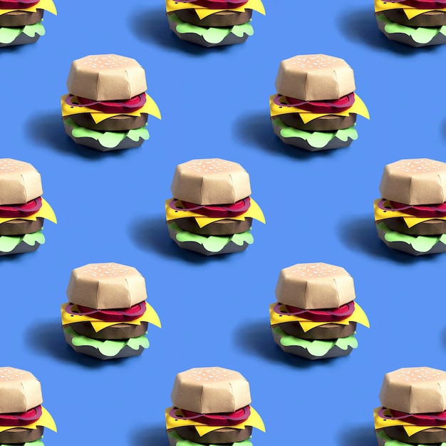 Muster aus Papier-Hamburger