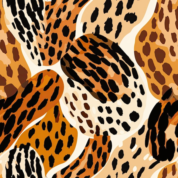 Muster, die von der Textur von Leopardenflecken inspiriert sind