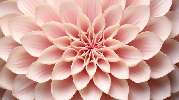 Muster in der Natur die zarte Anordnung von Blütenblättern in einer Blume mit generativer KI-Technologie erstellt