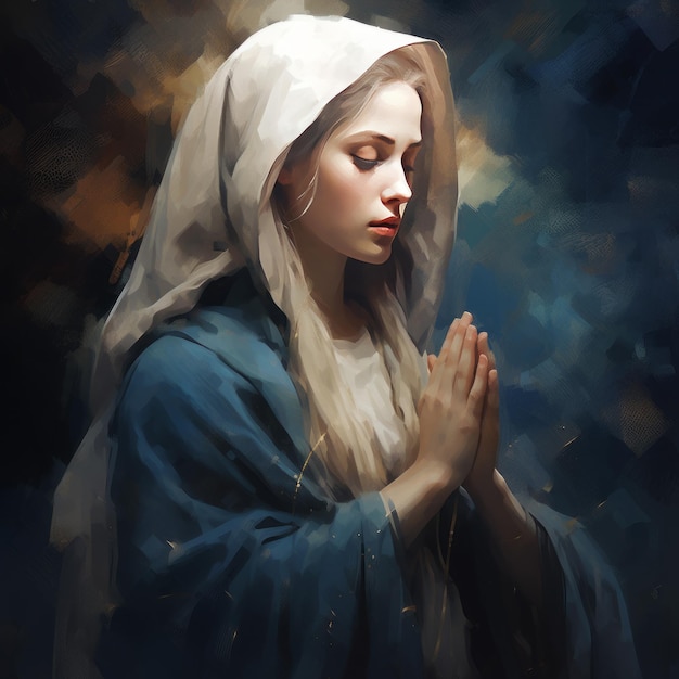 Mutter Maria Ein digitales Gemälde der Mutter Christi