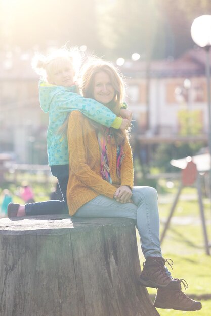 Mutter mit Tochter